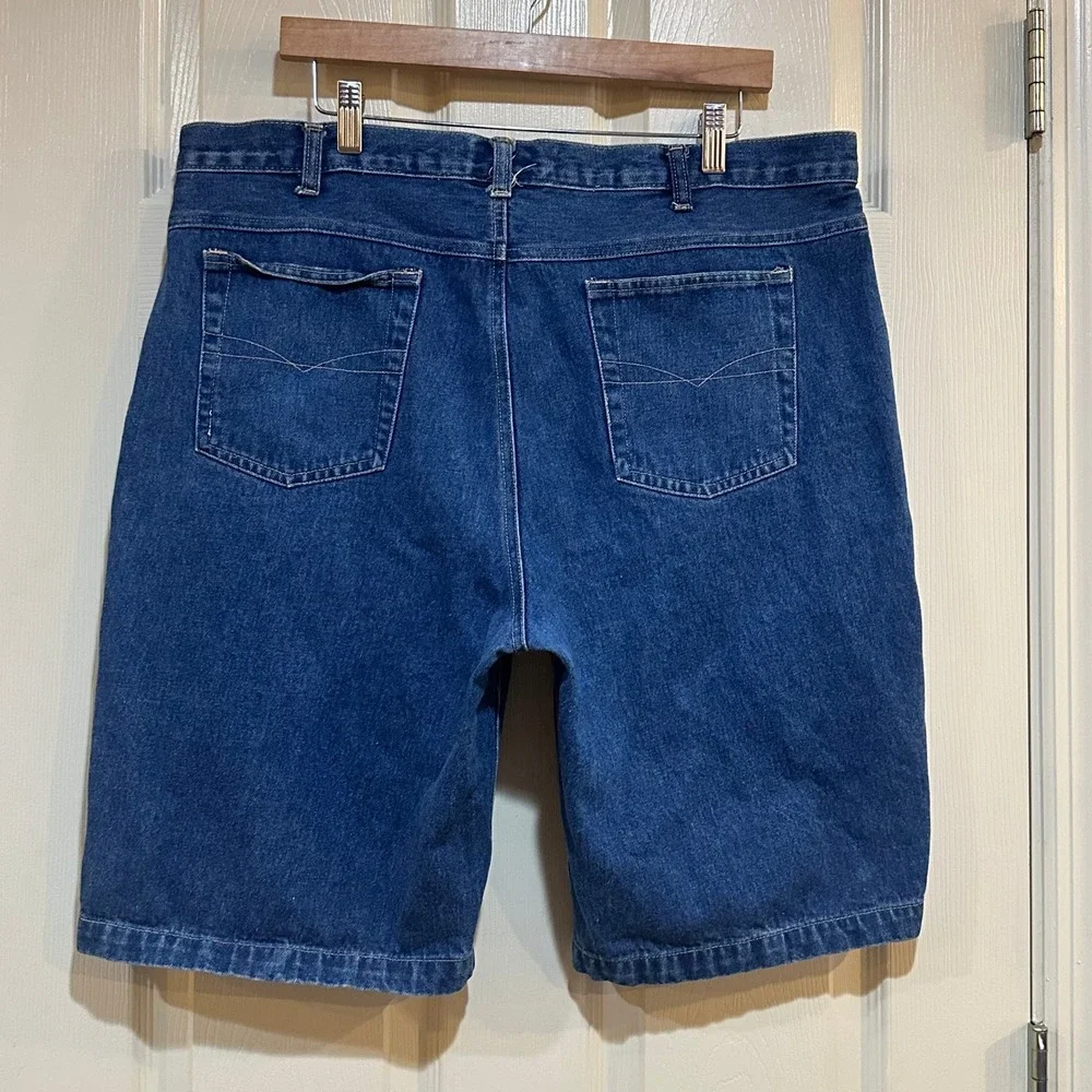 Vintage Weeds Mens Denim Shorts Size 40 Blue Medium Wash Relaxed Fit 100% Cotton